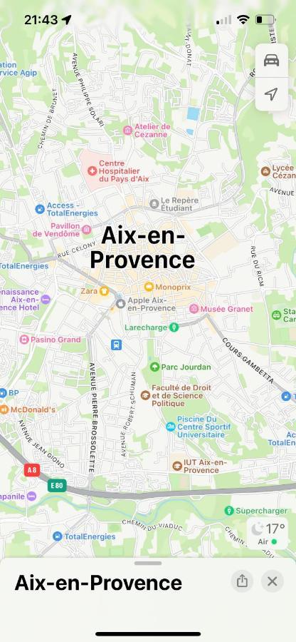 Aix-En-Provence, Charmant Studio Proche Toutes Comodites Et Axes Routiers, Linges Fournis Eksteriør bilde